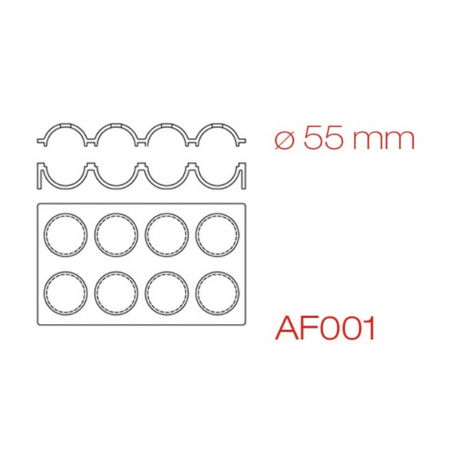 Sfere 3D Ø 5.5 cm - Matrita dubla silicon, 8 cavitati [4]