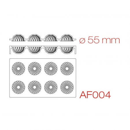 Forme Silicon Sfere 3D - Sfere 3D Ø 5.5 cm - Matrita dubla silicon, 8 cavitati