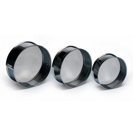 Brutarie, Patiserie - Ustensile - Sita Inox Faina cu Retea Fina 0.50 mm, Ø 26x H 10 cm