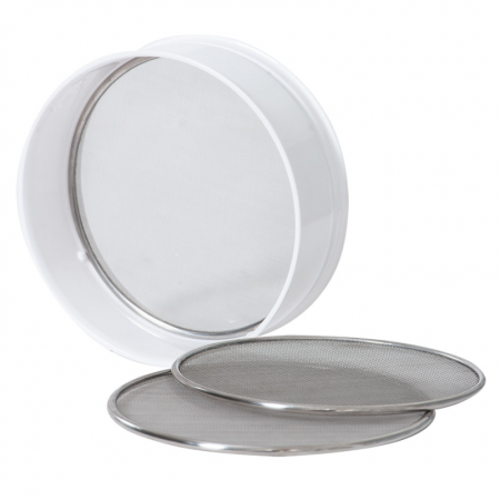 Brutarie, Patiserie - Ustensile - Sita Material Plastic cu 3 Retele Inox Interschimbabile, Ø20xH7 cm, Set 4 Buc