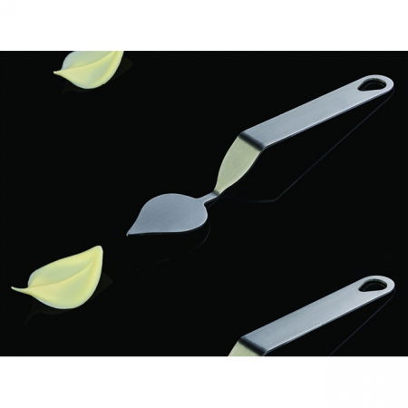 Spatula Inox Decor Ciocolata - Frunza model A, 4x3 cm [4]