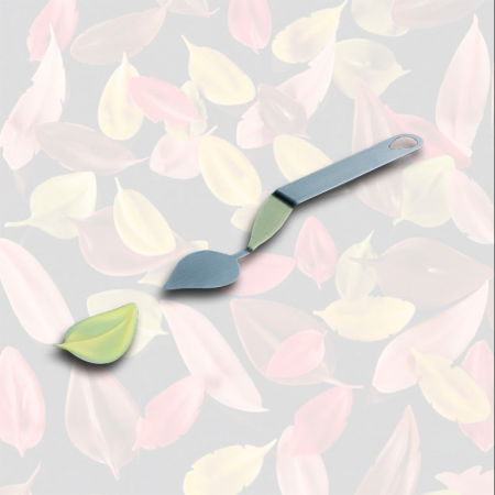 Ustensile Diverse Ciocolaterie - Spatula Inox Decor Ciocolata - Frunza model A, 4x3 cm