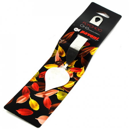 Spatula Inox Decor Ciocolata - Frunza model A, 6x4.4 cm [3]