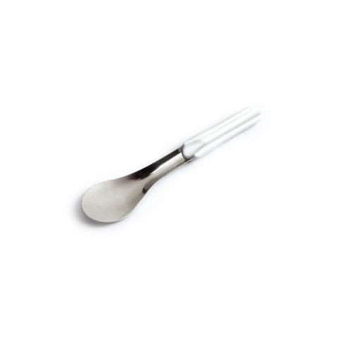 Ustensile Inghetata, Gelaterie - Spatula Inox Inghetata L 25 cm, Maner Silicon Alb