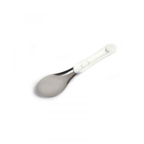 Ustensile Inghetata, Gelaterie - Spatula Inox Inghetata L 30 cm, Maner Silicon Alb
