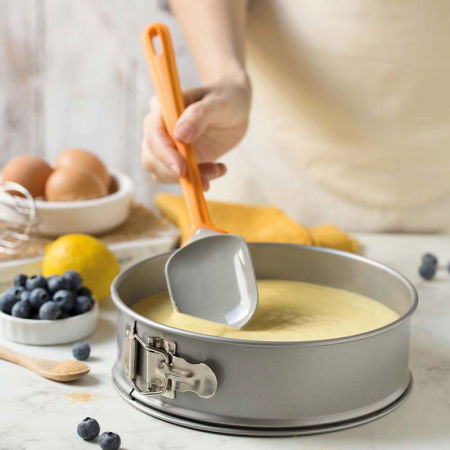 Paleta - Spatula Silicon Tip Lingura cu Maner Plastic Temp Max 230°C, L 27.5 cm [2]