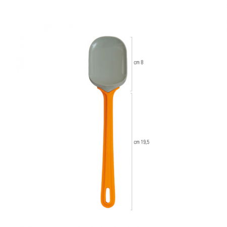 Spatule, Palete - Paleta - Spatula Silicon Tip Lingura cu Maner Plastic Temp Max 230°C, L 27.5 cm