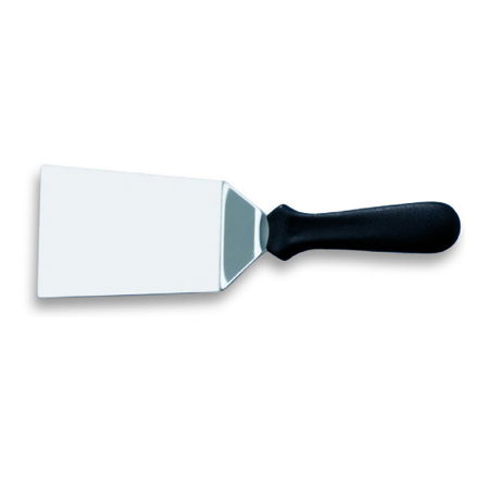 Spatule, Palete - Spatula Unghiulara din Inox cu Maner Plastic, Lama Rigida L 12 x 9 cm