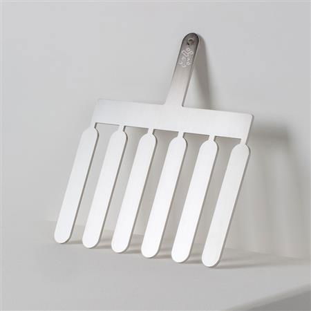 Ustensile Diverse Ciocolaterie - Spatule Inox Decor Ciocolata - Ecler model, 12x2.5 cm, 6 tije