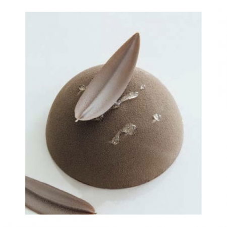 Ustensile Diverse Ciocolaterie - Spatule Inox Decor Ciocolata - Frunza model L, H 8 cm, 8 tije