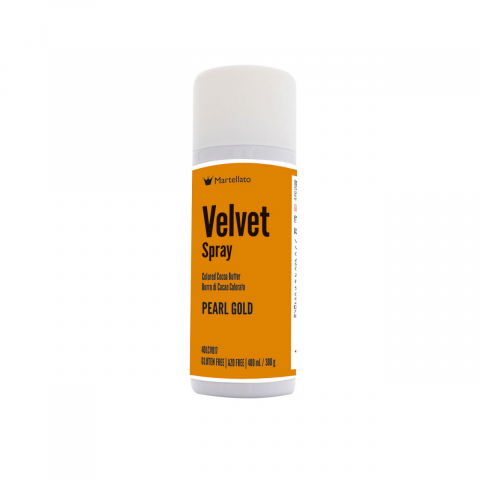 Coloranti Alimentari - SPRAY VELVET - Colorant Alimentar Auriu Perlat fara E171, 400 ml