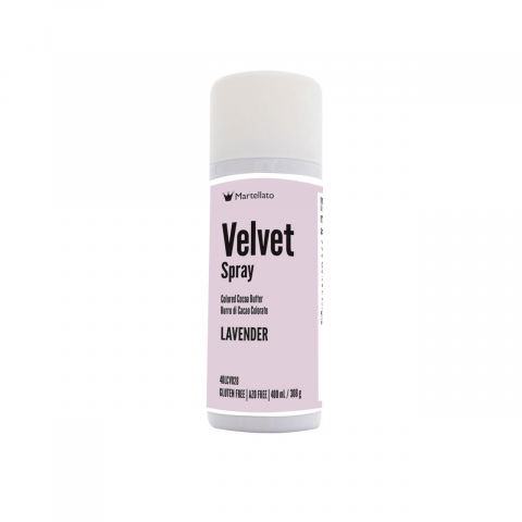 Coloranti Spray Catifea - SPRAY VELVET - Colorant Alimentar Lavanda fara E171, 400 ml