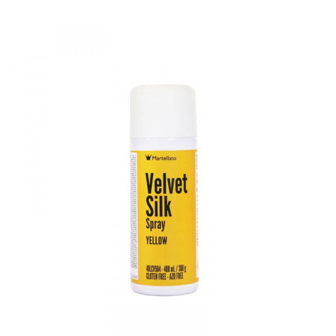 Coloranti Alimentari - SPRAY VELVET Silk - Colorant Alimentar Galben, 400 ml