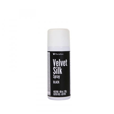 Coloranti Alimentari - SPRAY VELVET Silk - Colorant Alimentar Negru, 400 ml
