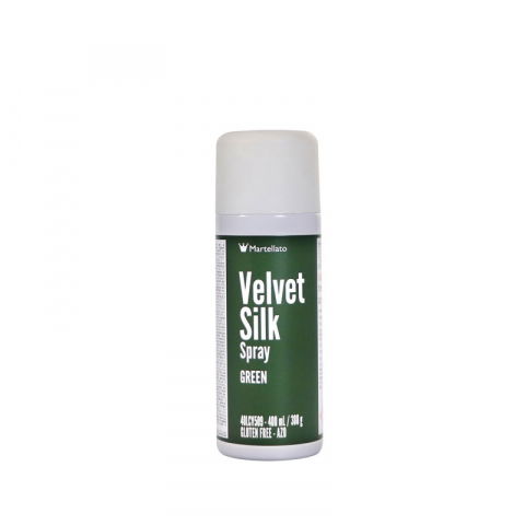Coloranti Alimentari - SPRAY VELVET Silk - Colorant Alimentar Verde, 400 ml