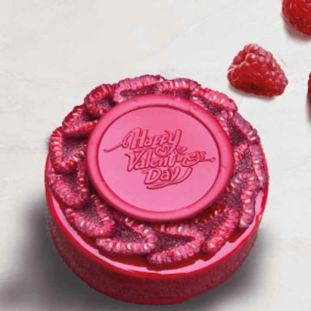 Ustensile Diverse Ciocolaterie - Stampila pentru Sigiliu Decoruri Ciocolata Model Valentine's Ø 3 cm