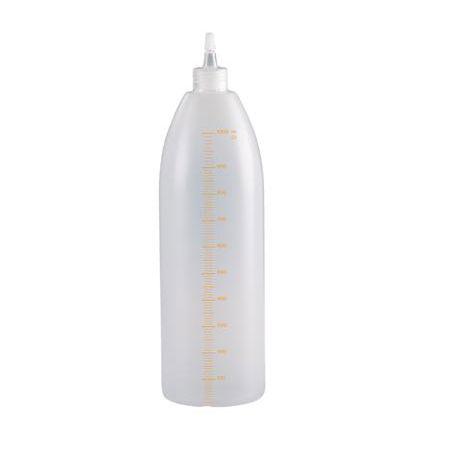 Brutarie, Patiserie - Ustensile - Flacon gadat 1000 ml Dozare Lichide si Plating, Plastic Semitransparent