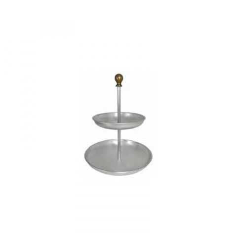 Suporturi Bufet, Candy Bar - Suport Bufet, Candy Bar TUTTI FRUTTI,Ø 22-16 x H 32 cm, Aluminiu si Bronz