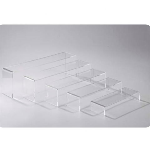 Ambalaje, Etichete, Suporturi - Suport Bufet Modular 5 Trepte, Plexiglas Transparent, H 5 - 15 cm