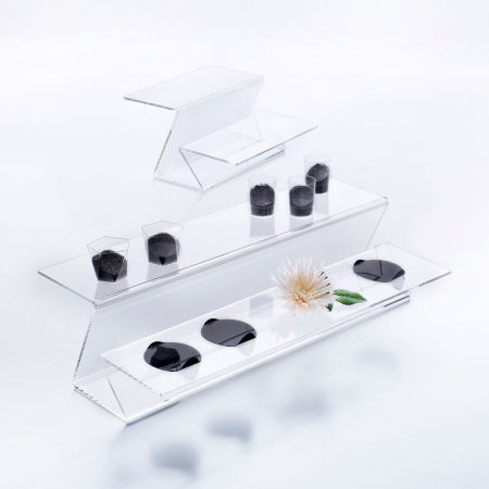 Suporturi Bufet, Candy Bar - Suport Bufet Plexiglas Transparent Fold 33 x 34 x H 18 cm