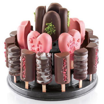 Suport LolliPops/CakePops, 27 Produse, Plastic Negru 3 Etaje, 22.5 x H 11 cm [2]