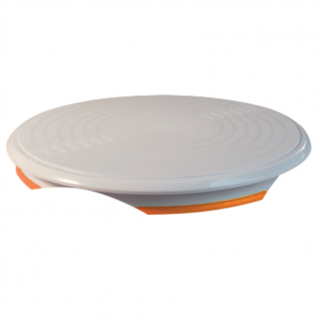 Suporturi Tort - Suport Rotativ Decor Tort, Material Plastic, Ø 30.5 x H 3.2 cm