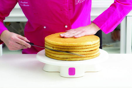 Suport Rotativ Decor Tort, Material Plastic, Ø 32 x H 7 cm [2]