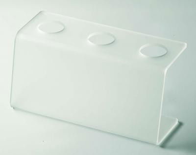 Cofetarie - Ustensile - Suport Servire 3 Conuri Inghetata, Plexiglas Satinat, 21x9xH11cm