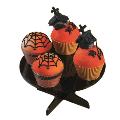 Suporturi Bufet, Candy Bar - Suport Tort / Bufet, Plexiglas Negru, Ø 21 x H 10.3 cm