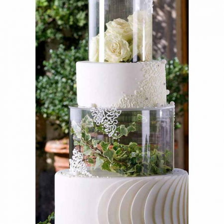 Suporturi Tort - Suport Tort Plexiglas 3 etaje Ø 16 - Ø 24 - Ø 30 x H 15 cm