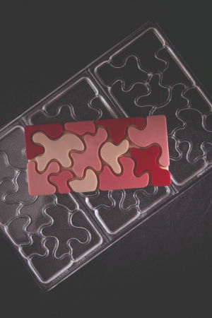 Tablete Ciocolata 15.4 x 7.7 x H 0.8 cm - Matrita policarbonat Camuflaj, 3 cavitati [2]