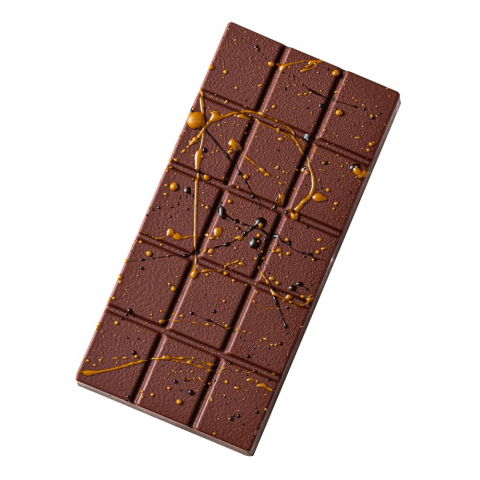 Ciocolaterie - Matrite, Ustensile - Tablete Ciocolata 15.5 x 7.5 x H 2 cm - Matrita Policarbonat Dubai, 3 Cavitati, 120 gr