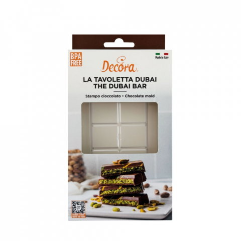 Tablete Ciocolata 15 x 7 x H 2 cm - Matrita policarbonat Dubai, 1 cavitate [0]