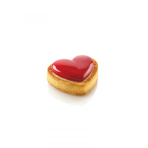 Tarte Inima 8 x 7 x H 2 cm - Rame Termoplastic Microforate, Set 8 buc [3]