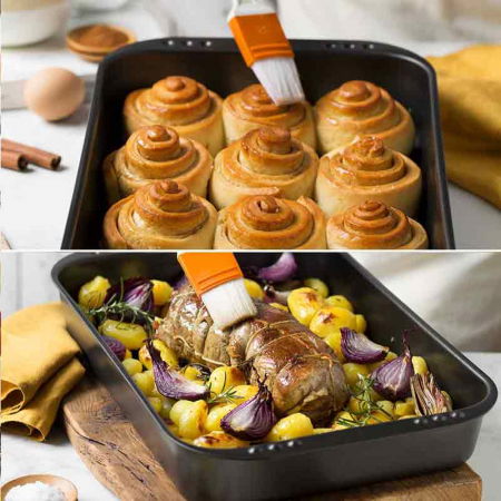 Tava Coacere Dreptunghiulara 41 x 26.5 x H 6 cm, Aluminiu Antiaderent [2]