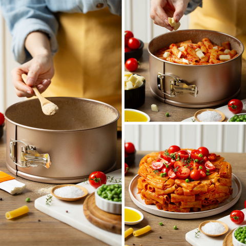 Forme, Tavi Coacere - Tava Coacere Ovala Ø 21.5 x 10 cm, Aluminiu Antiaderent