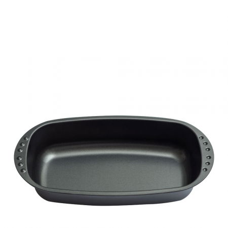 Cofetarie - Ustensile - Tava Coacere Paine 37 x 20 x H 7 cm, Aluminiu Anodizat