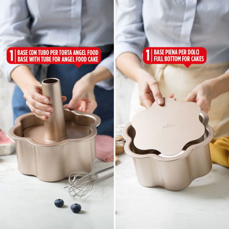 Tava Floare / Angel Cake Roz Vintage Ø 22 x H 10 cm, Aluminiu Antiaderent [5]