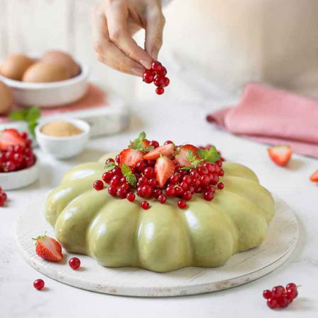 Tava Floare Decorata Ø 24 x H 6 cm, Otel Antiaderent [2]