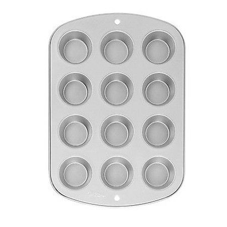 Forme, Tavi Coacere - Tava Muffins 12 Cavitati Baza Ø 5 Top Ø 7 x H 3 cm, Aluminiu Antiaderent