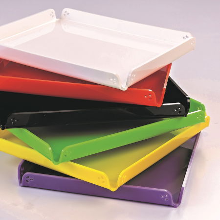 Accesorii Tort, Candy Bar, Bufet - Tavita Margini Drepte, Plexiglas Negru, 26 x 20 x H 2 cm