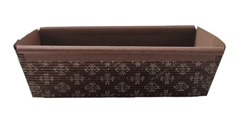 Chese Coacere si Prezentare - Tavita mini Chec din Carton Termorezistent, 15 x 65 x H5 cm, Set 5 Buc