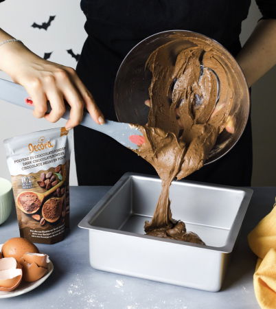 Cofetarie - Ustensile - Tava Patrata Margini Drepte, 25 x 25 x H 10 cm, Aluminiu Anodizat