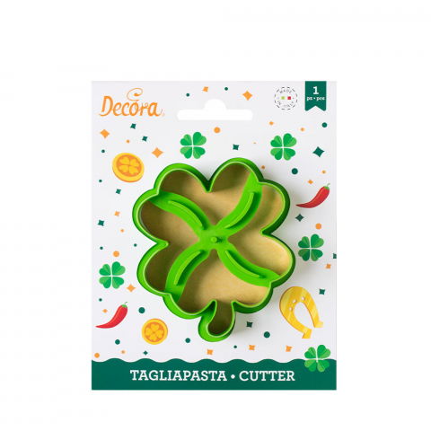 Decupatoare Figurine - Trifoi cu 4 Foi - Decupator Plastic 7.3 x 9 x H 2.2