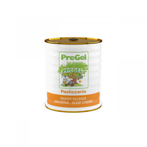 Glazuri, Napaj, Creme Cofetarie - Umplutura cu Bucati Fruct Amarena Sour Cherry PreGel, 3 kg