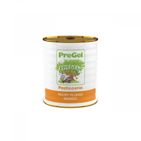 Glazuri, Napaj, Creme Cofetarie - Umplutura cu Bucati Fruct Mango PreGel, 3 kg
