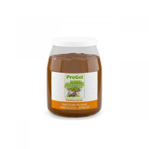 Glazuri, Napaj, Creme Cofetarie - Umplutura Piure cu Bucati Fruct Caise PreGel, 1.1 kg