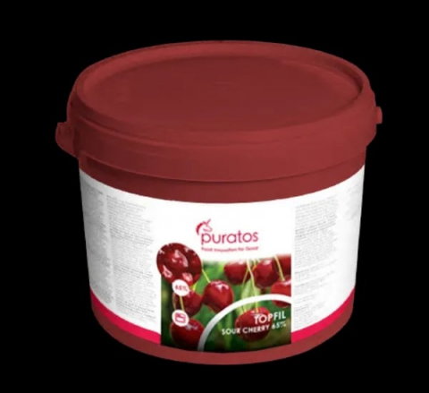Materii Prime, Ingrediente - Umplutura Topfil cu Bucati de Visine 65% Puratos, 12 Kg