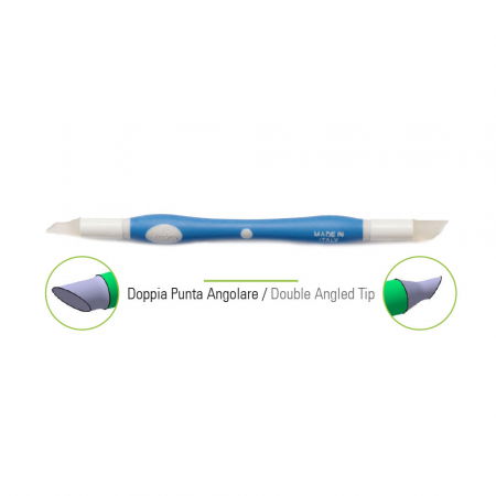 Ustensile Decor Pasta de Zahar - Ustensila Modelare Pasta Zahar, 2 Capete din Silicon Forma Unghiulara