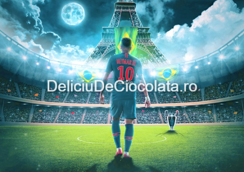 Fotbal, Sport - Vafa imprimata Fotbal Neymar Model 1, A4